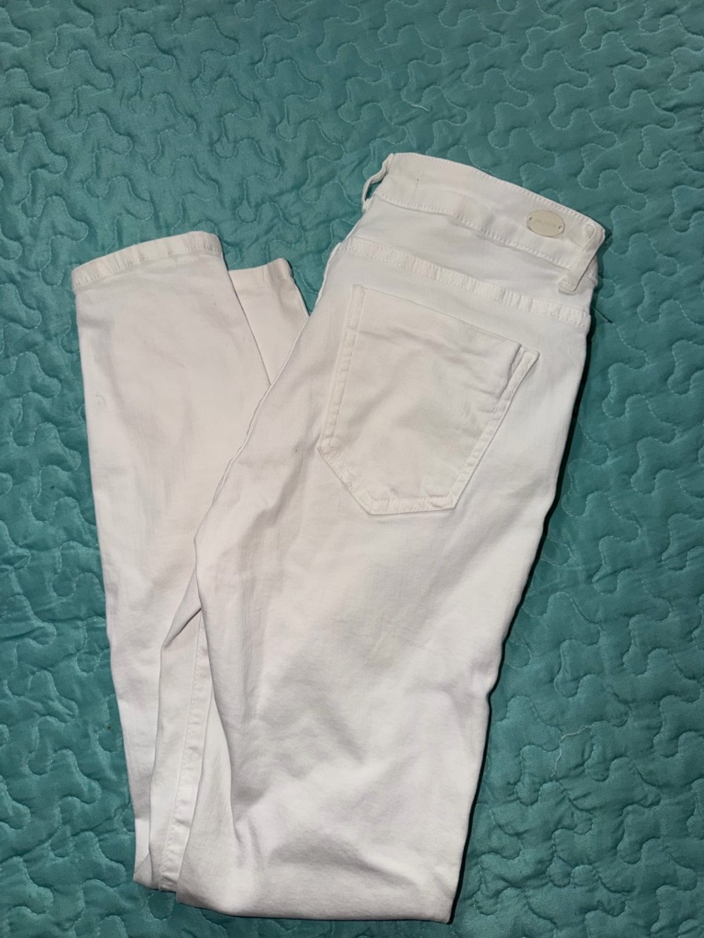 Womens Zara White Jeans Skinny Size 4